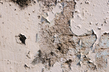 peeling paint on a wall
