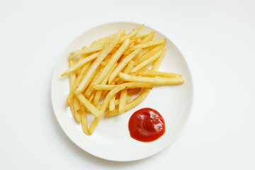 フライドポテトとケチャップ