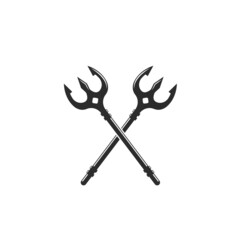 Trident  Template vector icon illustration design