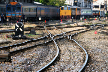 tracks in the countryside