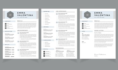 Resume Layout with Emma Accents