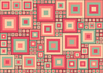 Abstract Geometric Pattern generative computational art illustration