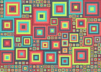 Abstract Geometric Pattern generative computational art illustration