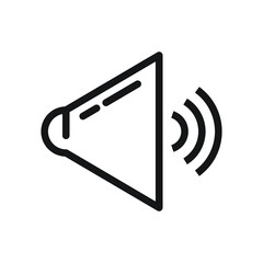 Outline sound icon. sound symbol.