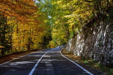 Fototapeta premium The Transfagarasan road in Romania