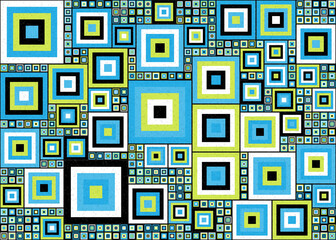 Abstract Geometric Pattern generative computational art illustration