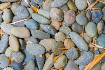 multicolored rounded stone texture background