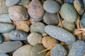 multicolored rounded stone texture background