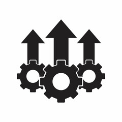 production growth illustration sign collection. operation symbol.