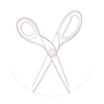 Office scissors for paper cutting