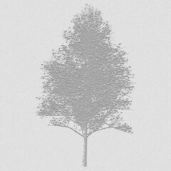 black and white christmas tree