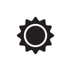Sun sign symbol icon
