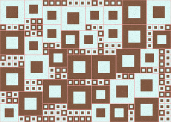 Abstract Geometric Pattern generative computational art illustration