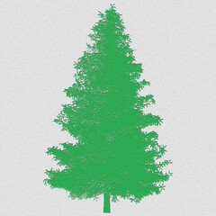 green christmas tree