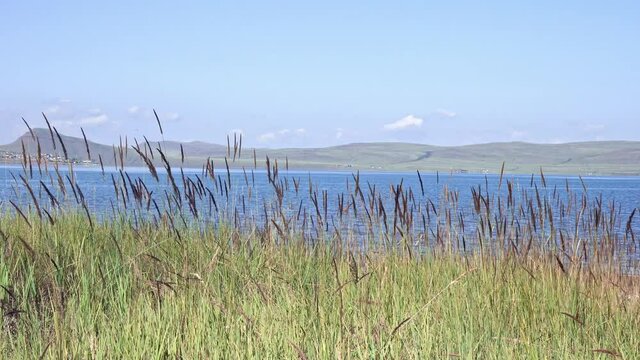 Lakes Shira and Bele, Beautiful lakes of Siberia, Khakassia, Russia