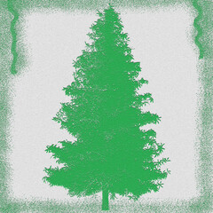 green christmas tree