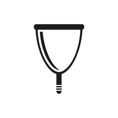 Menstrual cup icon. Vector. Isolated. Flat design. 
