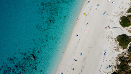 Fototapeta na wymiar Tropic seashore landscape aerial view 4