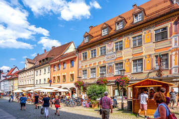 Altstadt, Füssen, Bayern, Deutschland 