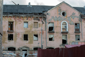 old resettled house under demolition