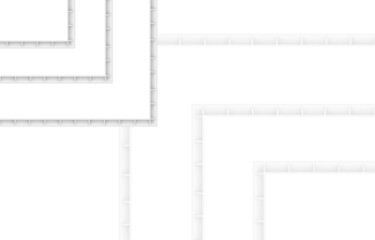 3d rendering. Abstract modern White space on square wall design art banner background.