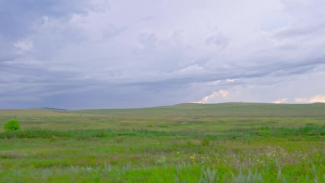 Lakes Shira and Bele, Beautiful lakes of Siberia, Khakassia, Russia