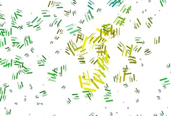 Light Green, Yellow vector texture with colorful lines.