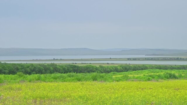 Lakes Shira and Bele, Beautiful lakes of Siberia, Khakassia, Russia