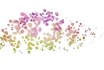 Light Pink, Green vector background with bent lines.