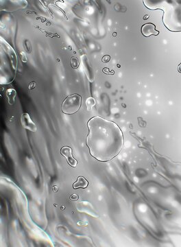 water splash slow motion close up