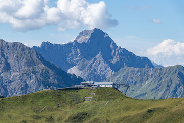 Blick auf  Widderstein im Allgäu