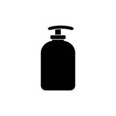 Skin care, natural lotion, face or hand cream or soap vector icon