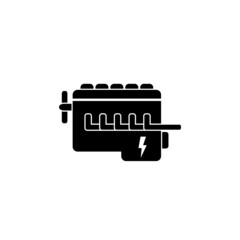Car motor engine vector icon