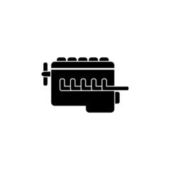 Car motor engine vector icon