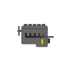 Car motor engine vector icon