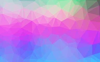 Obraz premium Light Multicolor, Rainbow vector polygonal background.