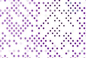 Light Purple vector pattern with spheres.