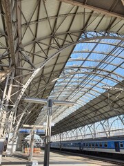 Prague Train station metal structures