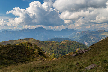 September is the best month for trekking in the beautiful Carnic Alps, Friuli-Venezia Giulia, Italy