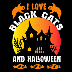 I love black gats and Halloween