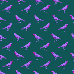 seamless pattern with bird