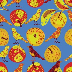 Obraz na płótnie Canvas pattern with birds