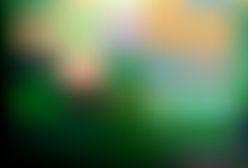 Dark Green vector glossy abstract background.