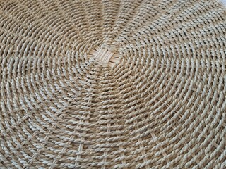 Fototapeta premium Natural textured background of wicker basket.