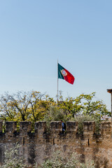 Portugal Flag in the Castelo de São Jorge