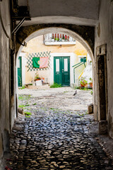 narrow street in old town