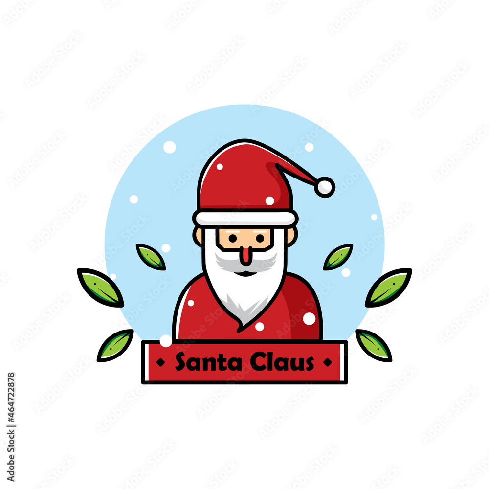 Wall mural Illustration santa claus design vector