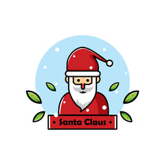 Illustration santa claus design vector