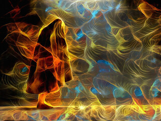 Abstract art. Digital painting