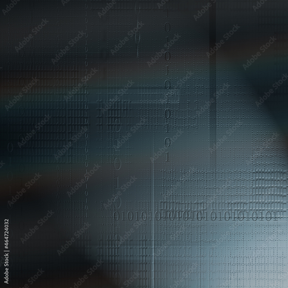 Poster binary code art